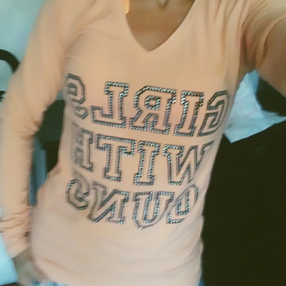 girls with guns Tops - GWG embellished top